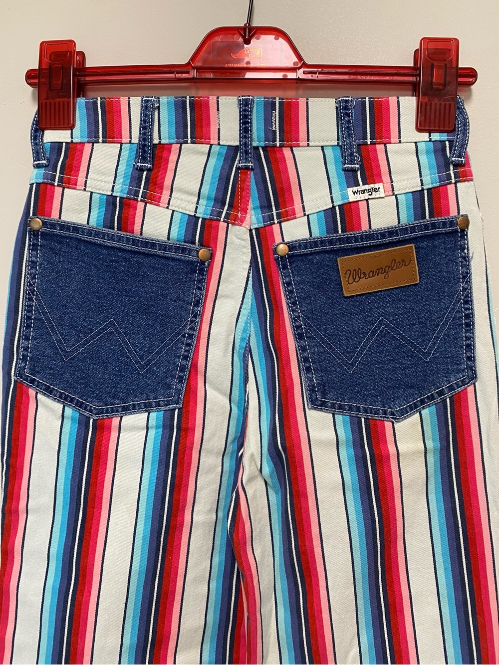 Wrangled Striped Multicolored Jeans
